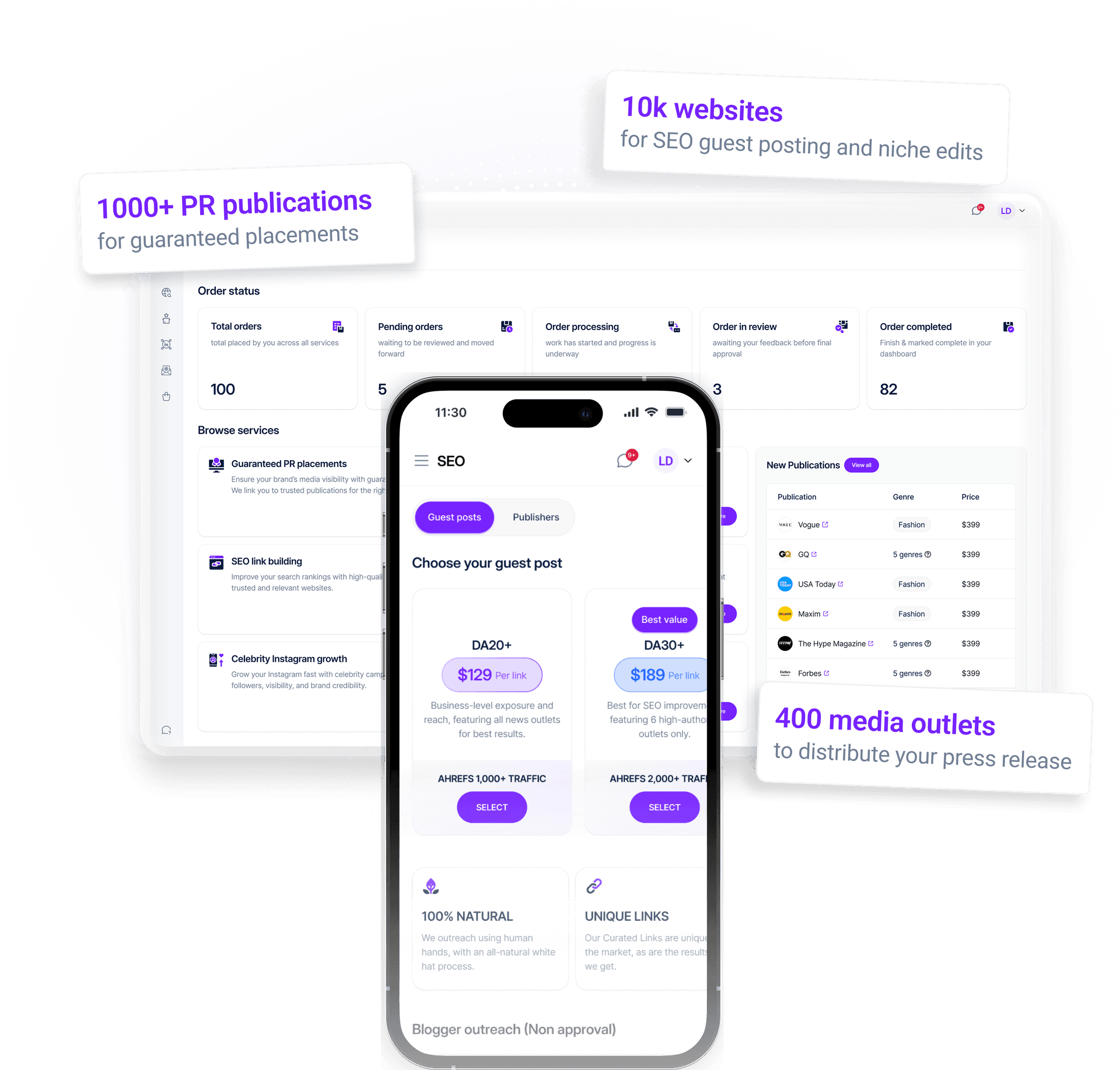 Create a free account and get access to our online services