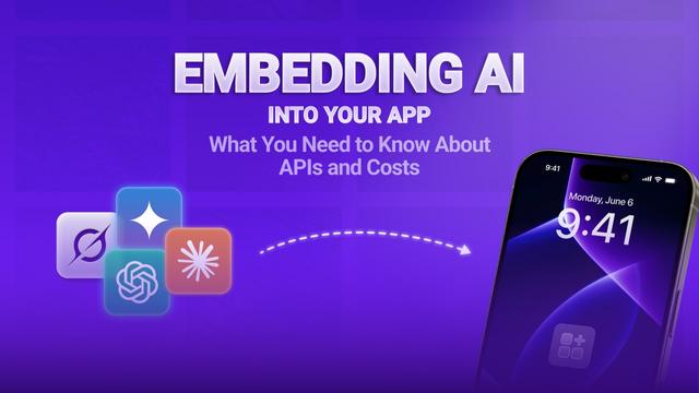 Embedding AI Into Your App: What You Need to Know About APIs and Costs